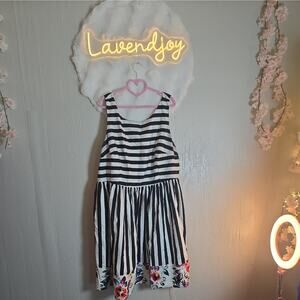 MODCLOTH A-line Striped Floral Dress Womens Plus 3X